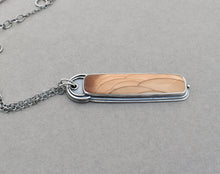 Bruneau Jasper Necklace. Neutral Color Long Landscape Pendant. Unique Jewelry.