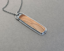Bruneau Jasper Necklace. Neutral Color Long Landscape Pendant. Unique Jewelry.