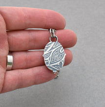 Dendritic Agate and Quartz Pendant.