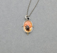 Dendritic Agate and Quartz Pendant.