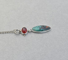 Hessonite Garnet and Sonoran Sunrise Drop Pendant.