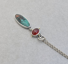 Hessonite Garnet and Sonoran Sunrise Drop Pendant.