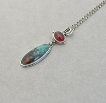 Hessonite Garnet and Sonoran Sunrise Drop Pendant.