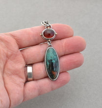 Hessonite Garnet and Sonoran Sunrise Drop Pendant.