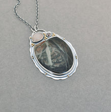 Reserved. Morrisonite, Fancy Moonstone, and Brown Diamond Statement Necklace. OOAK