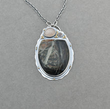 Reserved. Morrisonite, Fancy Moonstone, and Brown Diamond Statement Necklace. OOAK
