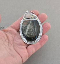 Reserved. Morrisonite, Fancy Moonstone, and Brown Diamond Statement Necklace. OOAK