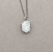 Chunky Freeform Aquamarine Nugget Necklace.
