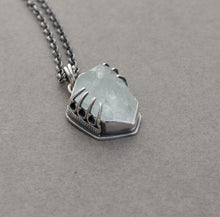 Chunky Freeform Aquamarine Nugget Necklace.