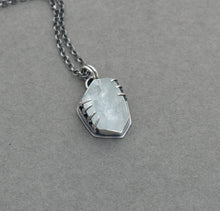 Chunky Freeform Aquamarine Nugget Necklace.