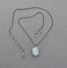 Chunky Freeform Aquamarine Nugget Necklace.