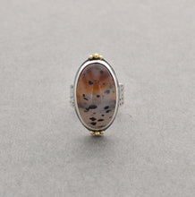 Montana Agate Ring. High Dome. Size 7.5