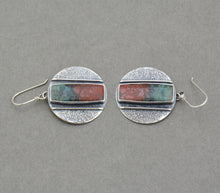 Sonoran Sunrise Rustic Textured Disc Earrings.