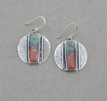 Sonoran Sunrise Rustic Textured Disc Earrings.