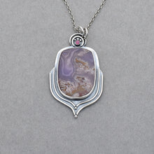 Agua Nueva Pendant. Purple Blossom Jewelry.