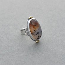 Montana Agate Ring. High Dome. Size 7.5