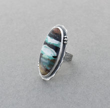 Opalized Wood Ring. Size 8.