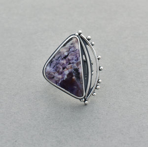 Tiffany Stone Pebble Arch Ring. Size 8