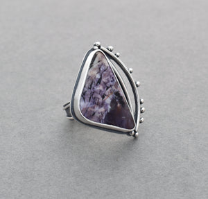 Tiffany Stone Pebble Arch Ring. Size 8