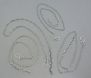 Sterling Silver Chain. Adjustable. Add a Pendant. Jewelry.